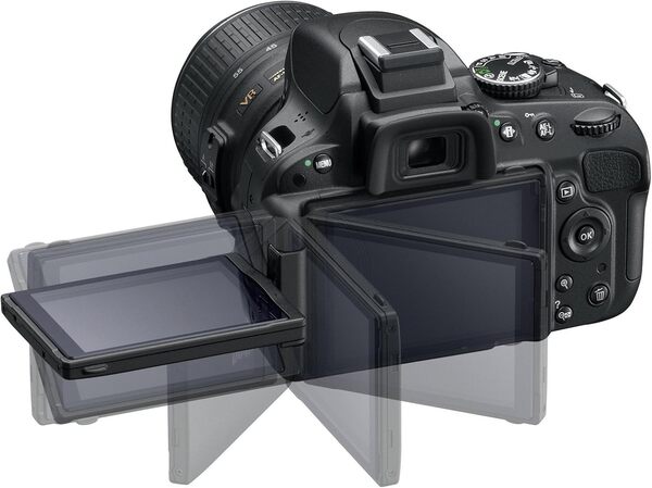 Nikon D5100 Appareil photo numérique Reflex 16.2 Kit Objectif VR 18-55 mm Noir (Reconditionné)