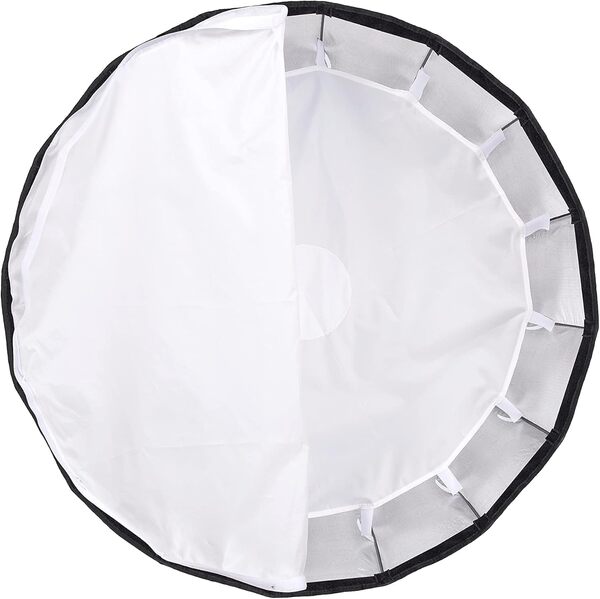 Godox QR-P120 Boîte à Lumière Parabolique, QR-P-120 cm Installation Rapide avec Grille Pliable, Support Bowens, Compatible avec Godox SL-60W VL150 UL150 SL150II SZ150R, etc.