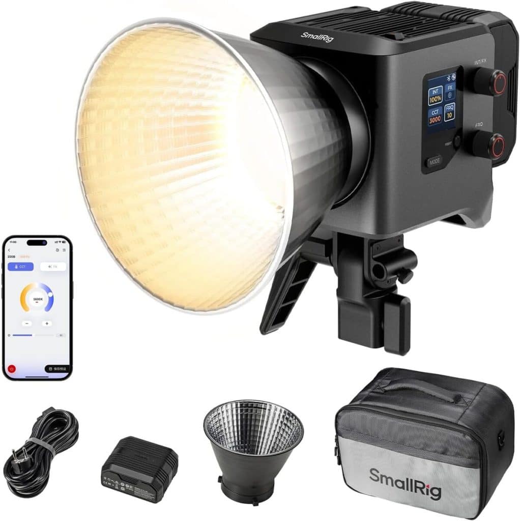 Test : smallrig RC 220B Pro, lampe vidéo COB bicolore performante