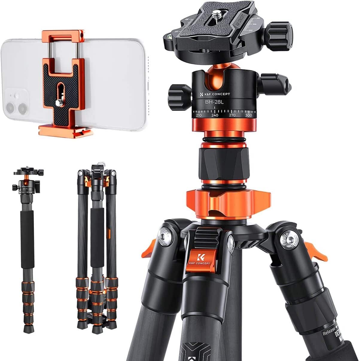 Test : trépied carbone K&F Concept D255C4, l'allié des photographes