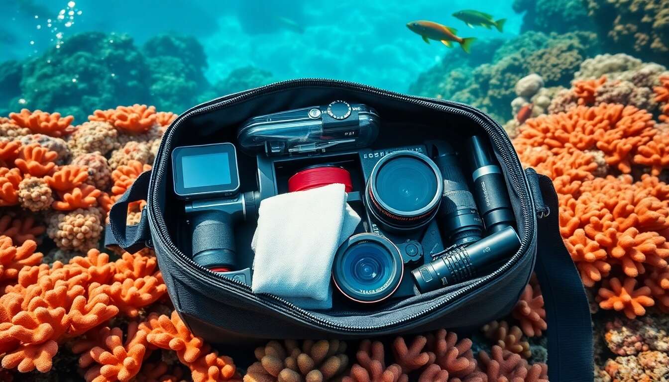 Accessoires indispensables pour votre sac photo sous-marin