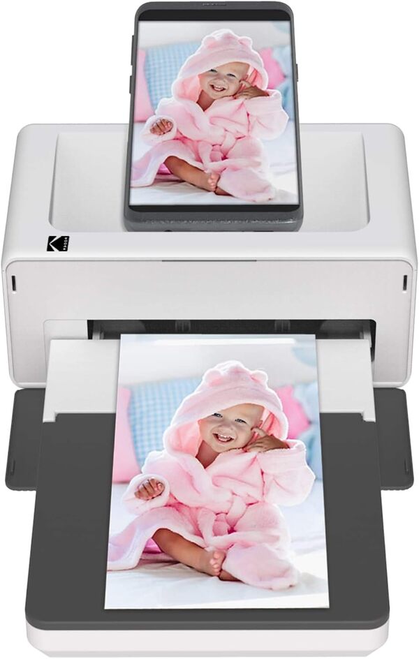 KODAK PD460 - Couleur Imprimante Photo 10x15 cm - Bluetooth & Docking - Blanc & Noir