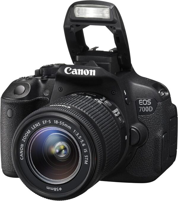 Canon EOS 700D + EF-S18-55 is STM Reflex numérique + Objectif 18-55mm f/3.5-5.6 18 Mpix Noir