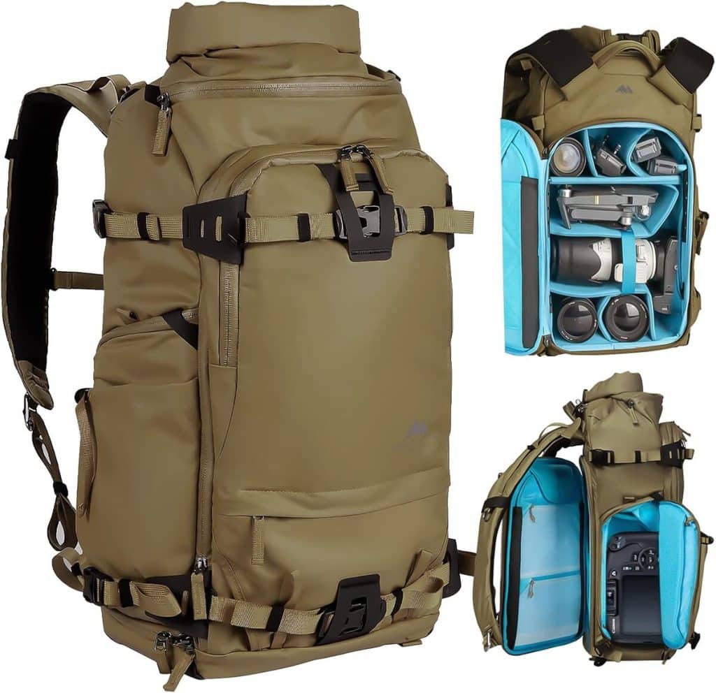 Test : sac à dos photo 50 l imperméable avec housse de pluie