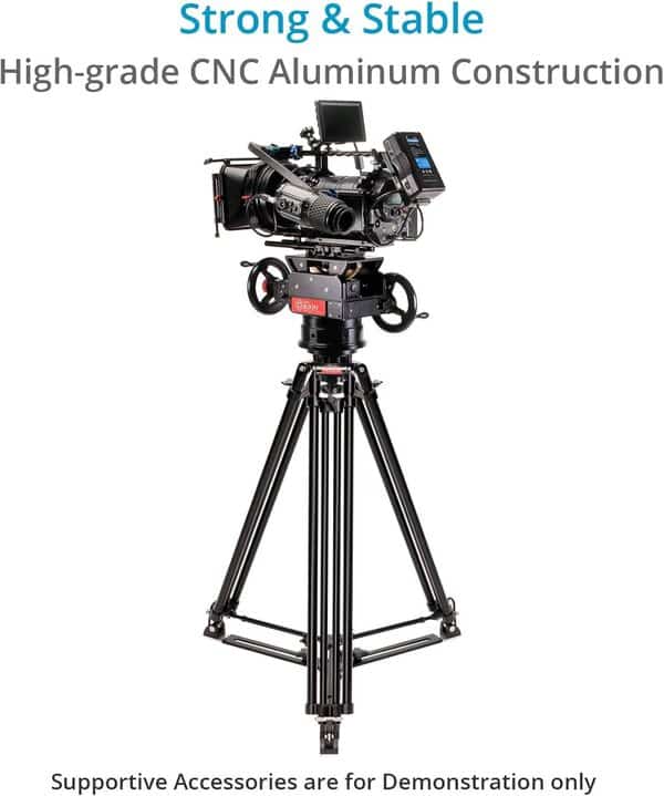 trépied pour Appareil Photo Proaim 100 mm avec écarteur en Aluminium. Charge utile jusqu'à 80 kg / 176 LB. (cst-100-01)