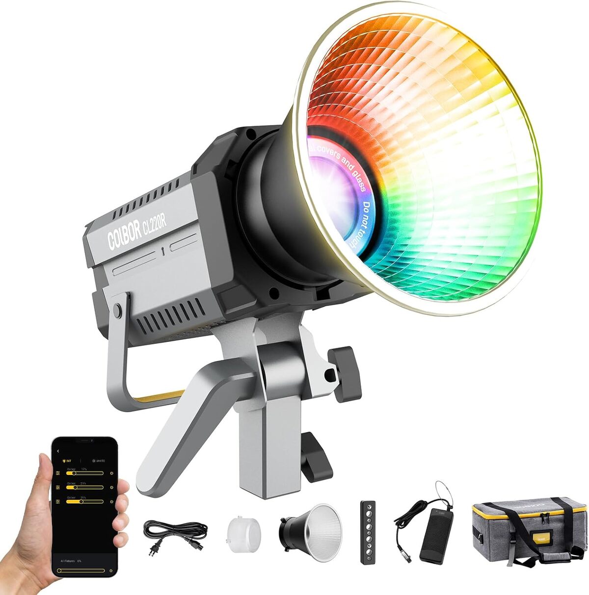 Test : colbor CL220R, éclairage continu RGB 220W pour studio et photo