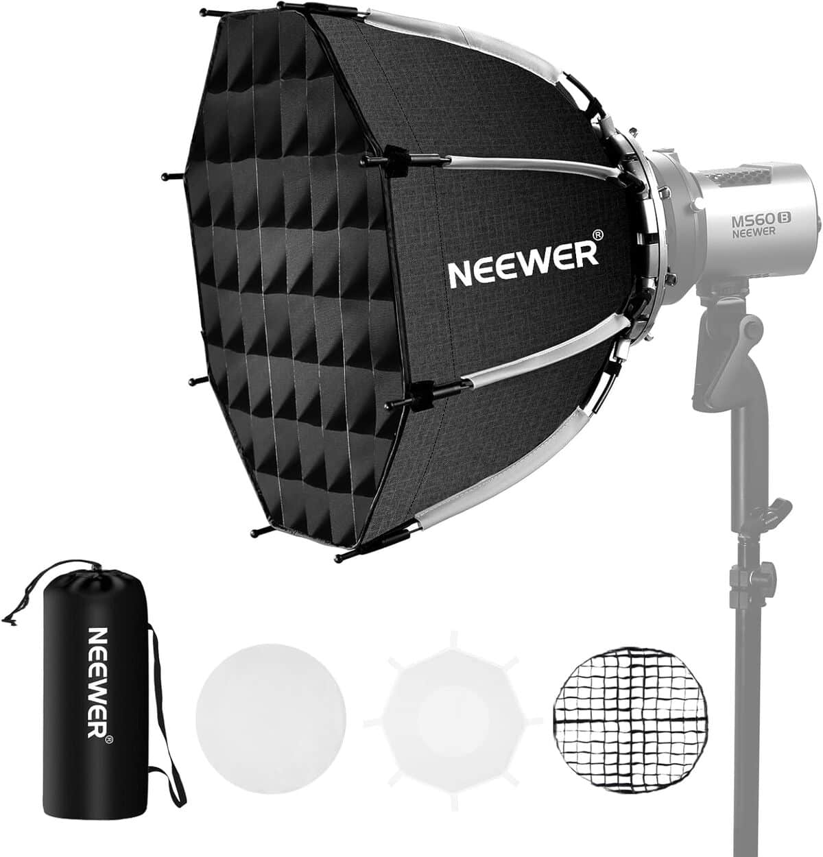 Test de la boîte à lumière Neewer Bowens 45 cm : efficacité et rapidité