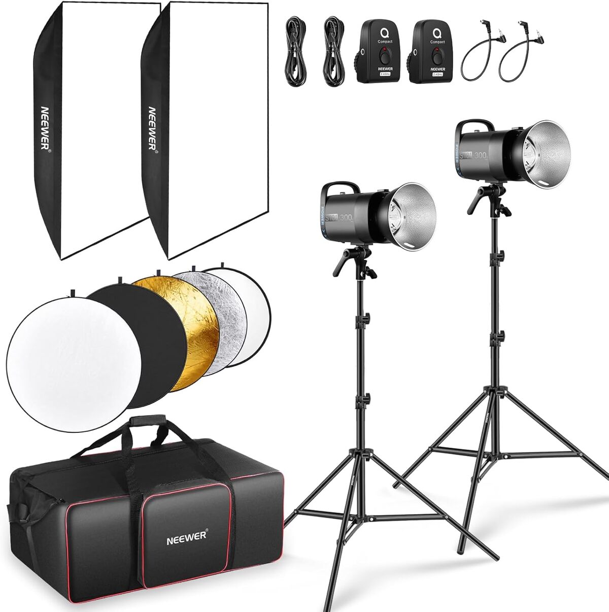 Test : neewer Kit Lampe Flash Studio 600W S101-300W PRO