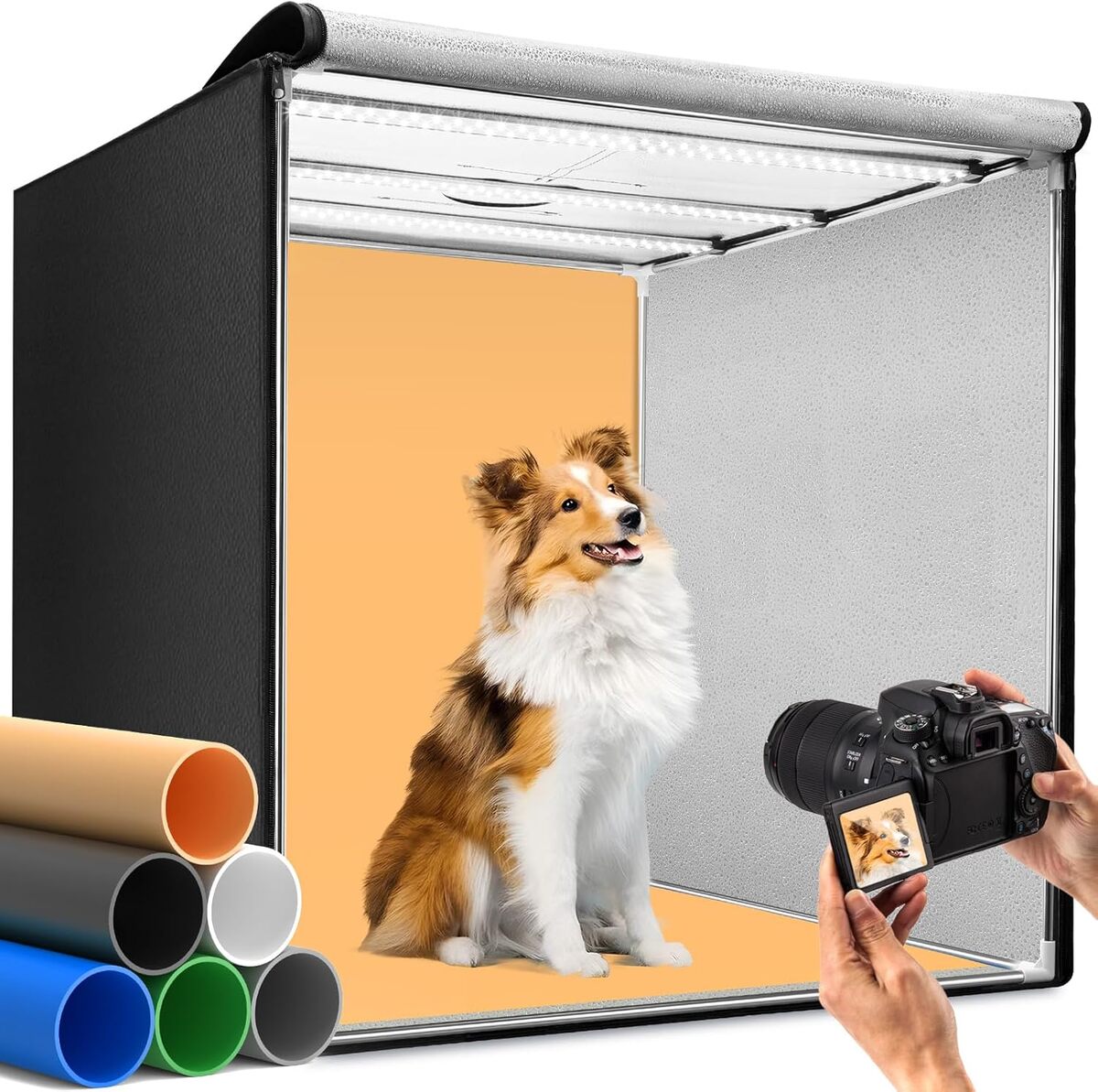 Test : studio photo portable Duclus 80x80 cm, la solution pro avec LED réglables