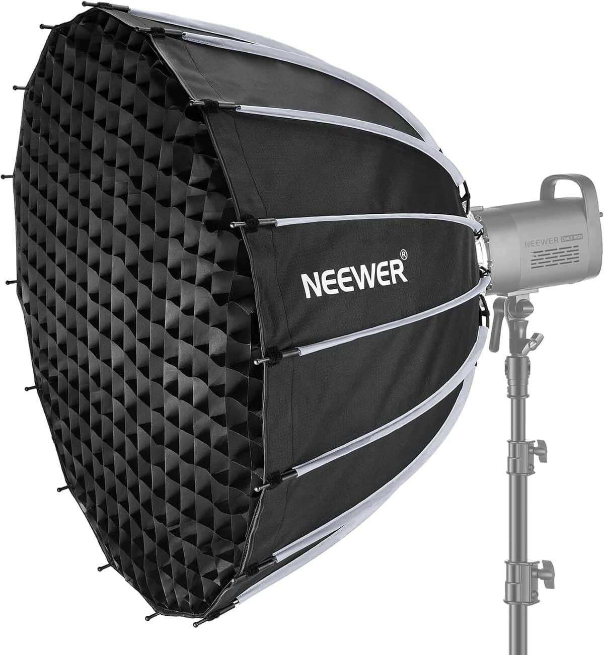 Test de la softbox parabolique Neewer 85cm : installation rapide et performance