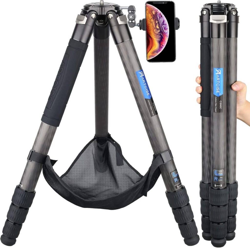 Test du monopode CS90C : robustesse et légèreté en fibre de carbone