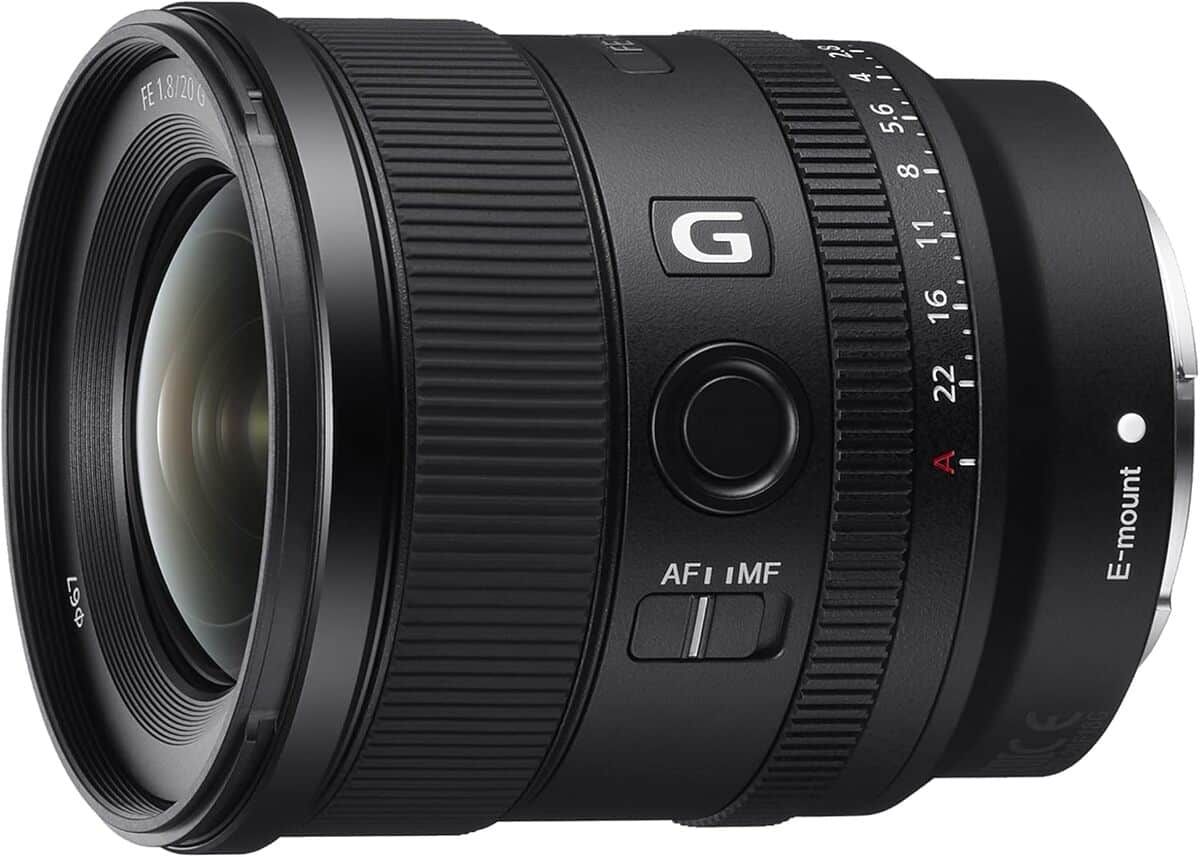 Test de l'objectif Sony SEL20F18G : performance grand angle 20 mm F1.8