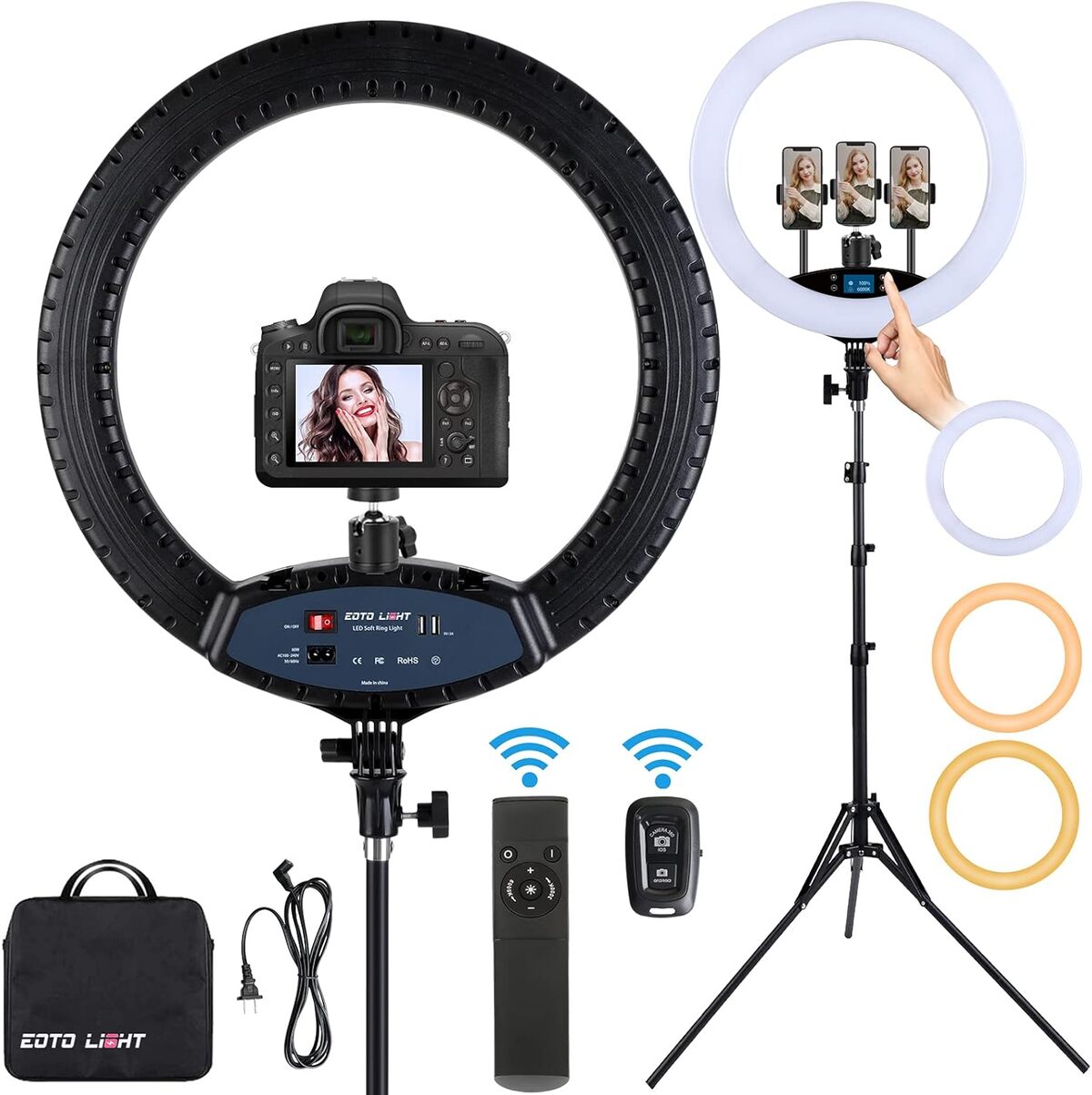 Test : lampe ring light LED 19 pouces pour vidéo et maquillage