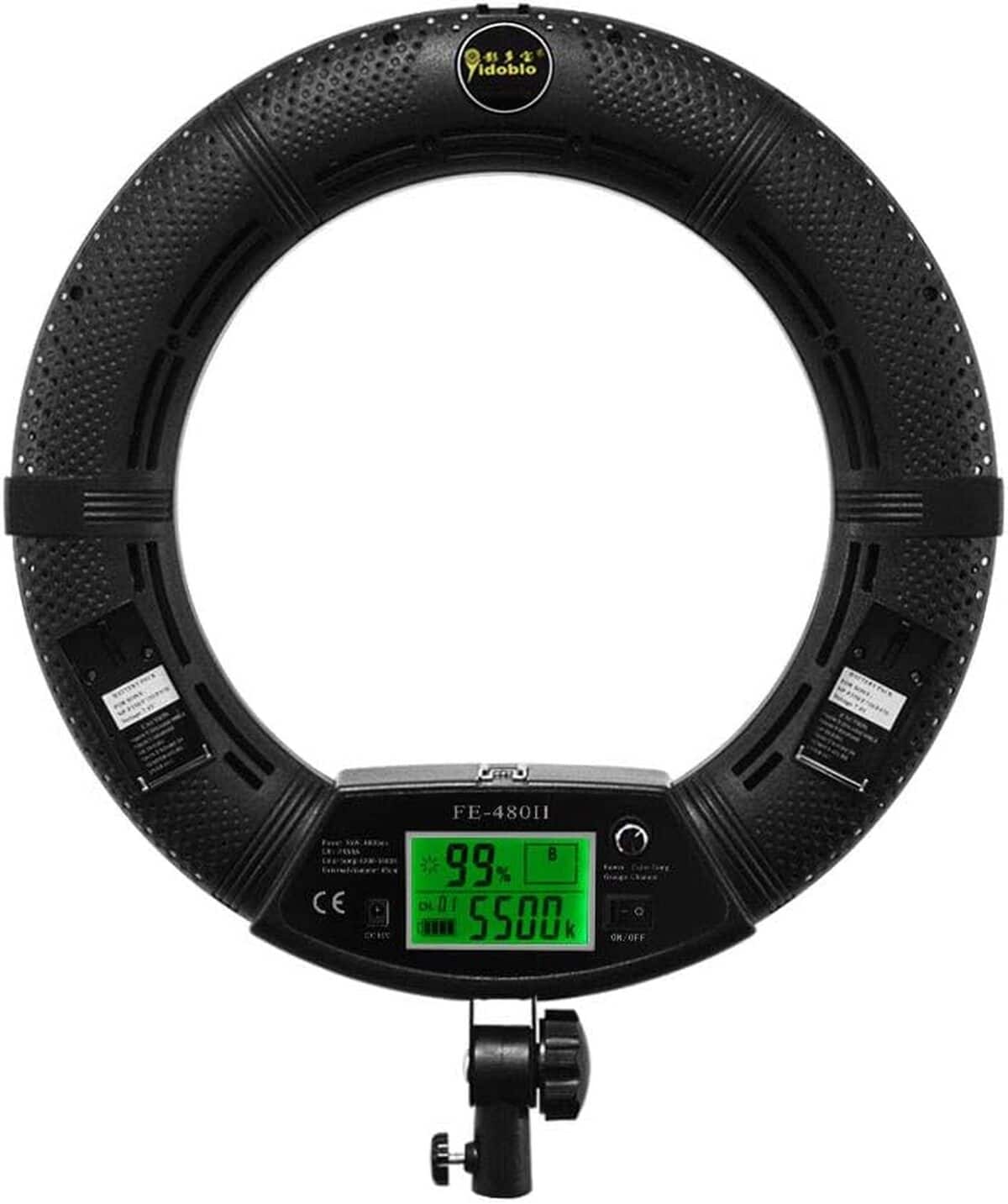 Test : yidoblo LED Ring Light 96w, kit vidéo photo bicolor 18