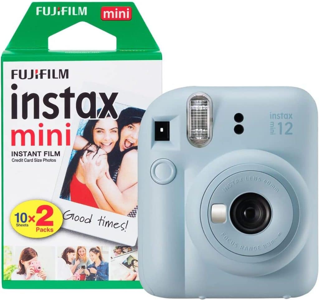 Test : fujifilm Instax Mini 12 bleu pastel avec 20 pellicules