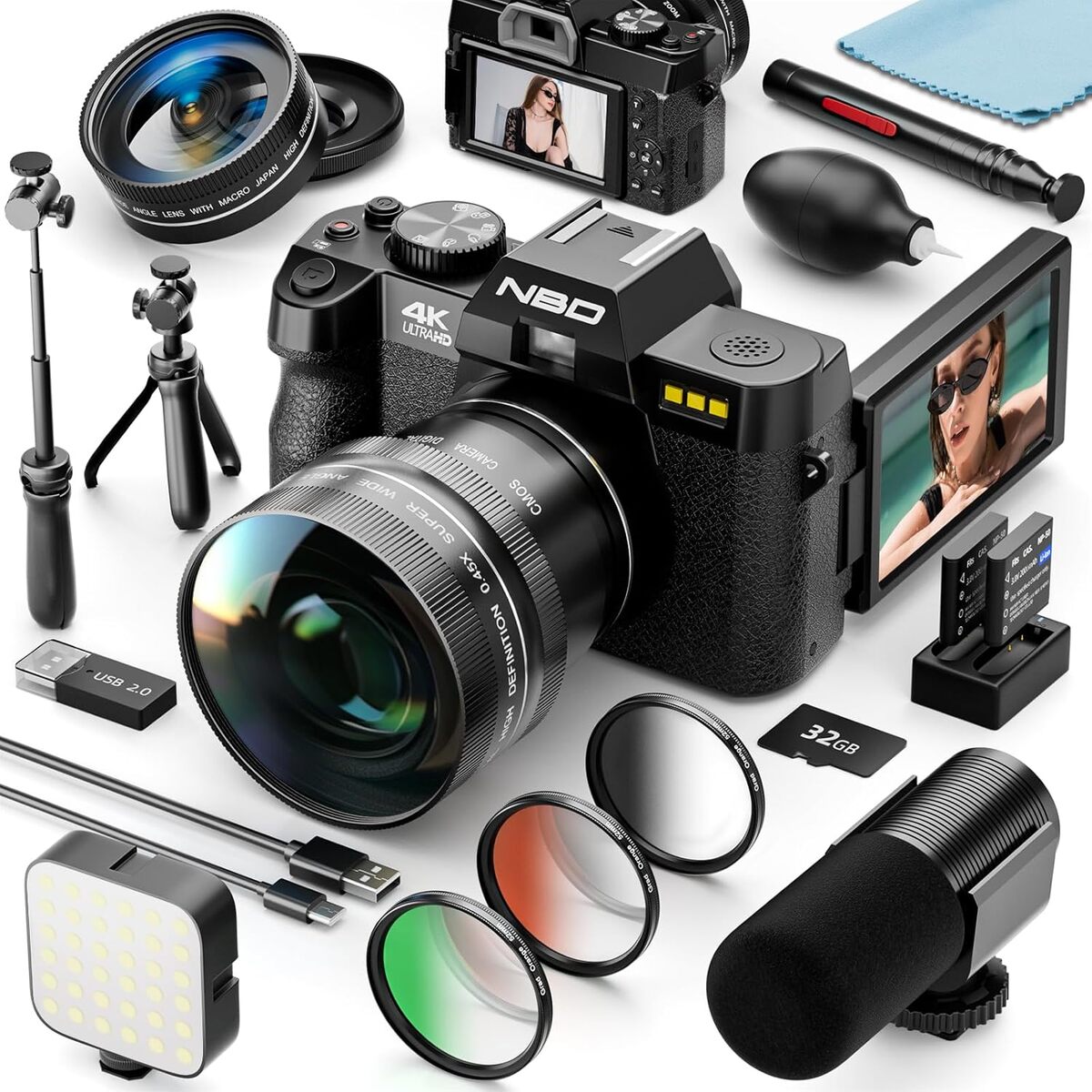 Test : nBD 48MP appareil photo vlogging avec zoom 16X
