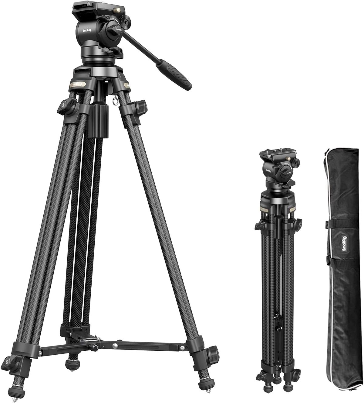 Test : trépied vidéo SmallRig AD-50-4685 en fibre de carbone