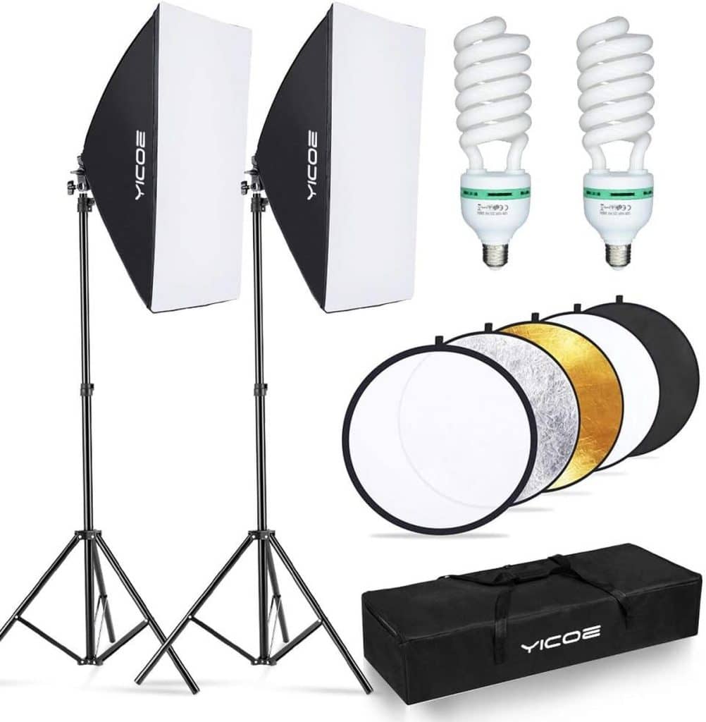 Test : yicoe Softbox Lighting Kit 60 cm pour la photographie professionnelle