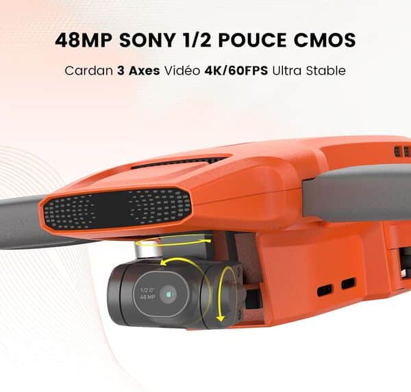 FIMI Mini 3 4K GPS Drone Gimbal 3 Axes,249 Grammes,Photos 48 Mégapixels,Zoom 12x,Portée de Transmission 9KM,32 Minutes D'autonomie de vol,4K/60FPS Vidéo Nocturne AI,Suivi Visuel,Retour Automatique