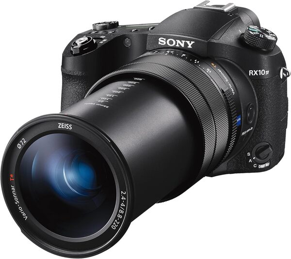 Sony RX10 IV | Appareil Photo Numérique Expert Premium Bridge (Capteur de type 1.0, Optique Zeiss 24-600mm f/2.8-4.0, Autofocus Ultra- Rapide à 0,03s, Vidéo 4K) Noir