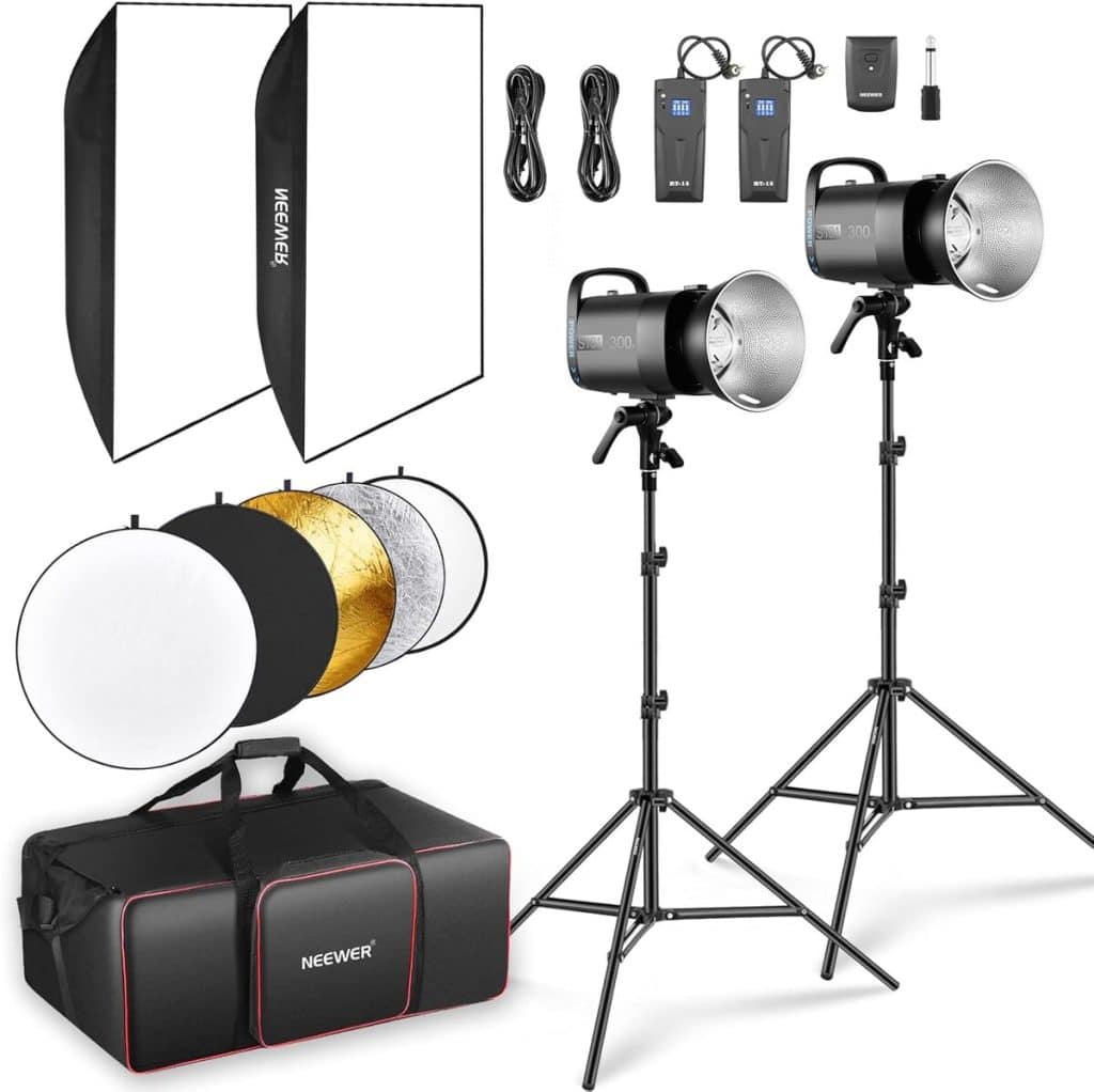 Test du kit flash studio Neewer 600W : puissance et polyvalence