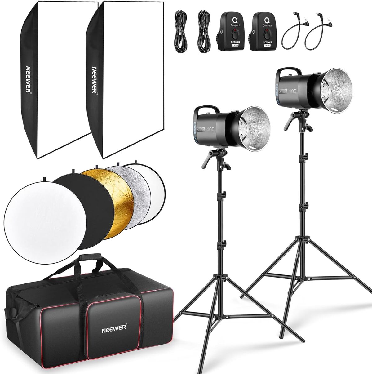 Test du kit lampe flash Neewer S101-400W Pro : puissance et polyvalence