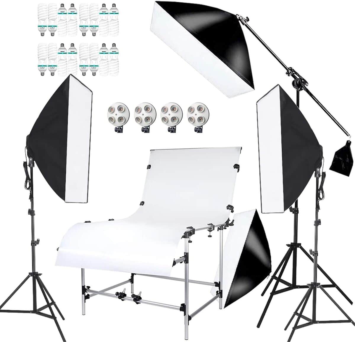 Test : photo studio kit softbox 16x150W pour tournage youtube