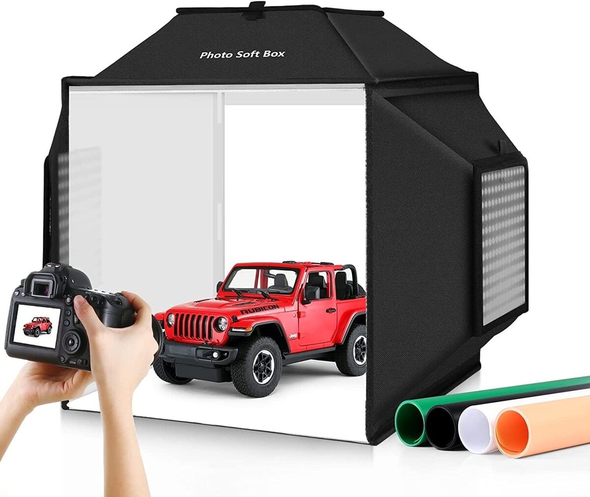 Test : studio photo portable OBEST 40 cm, boîte de lumière pliable