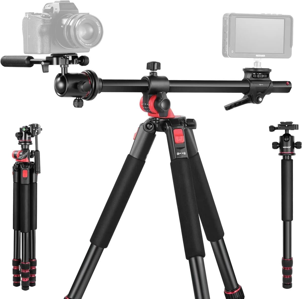 Test : trépied horizontal Neewer TP27 avec rotule pivotante