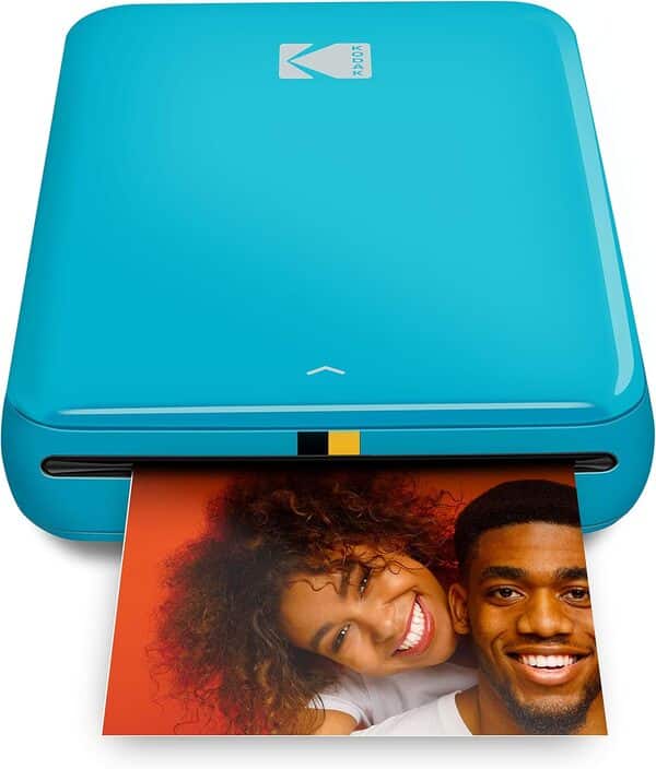 KODAK Step Imprimante Imprimante photo mobile sans fil avec technologie Zinc (Bleu) Pack cadeau, 2x3