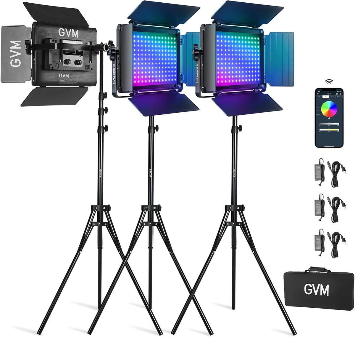 Test de la lampe vidéo LED GVM RGB 50W 680RS pour studio et streaming