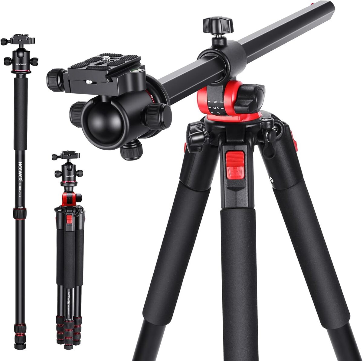 Test du trépied Neewer 200cm : polyvalence et robustesse pour DSLR