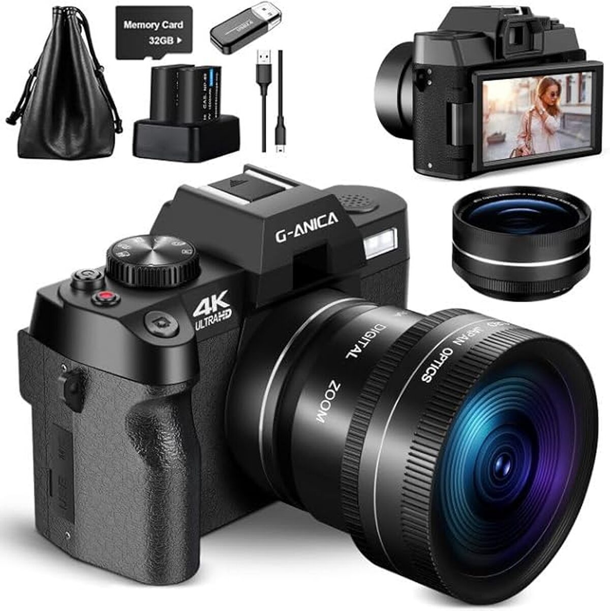 Test : g-Anica appareil photo numérique 48MP 4K WiFi, le compagnon idéal des débutants