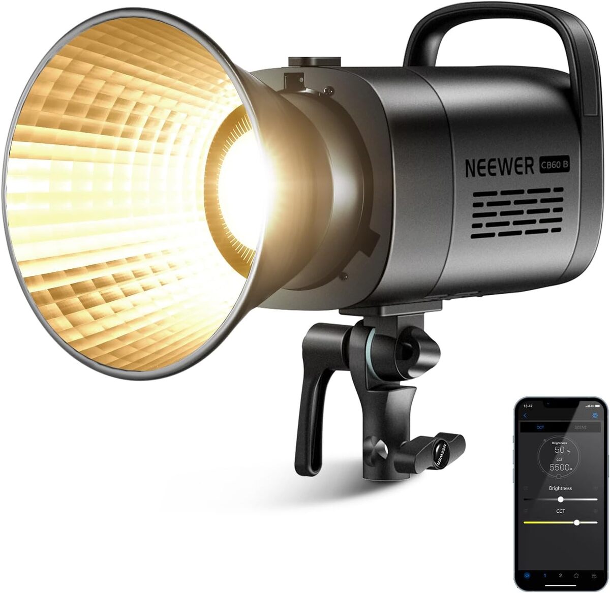 Test : neewer CB60B 70W LED, lumière bicolore contrôlable
