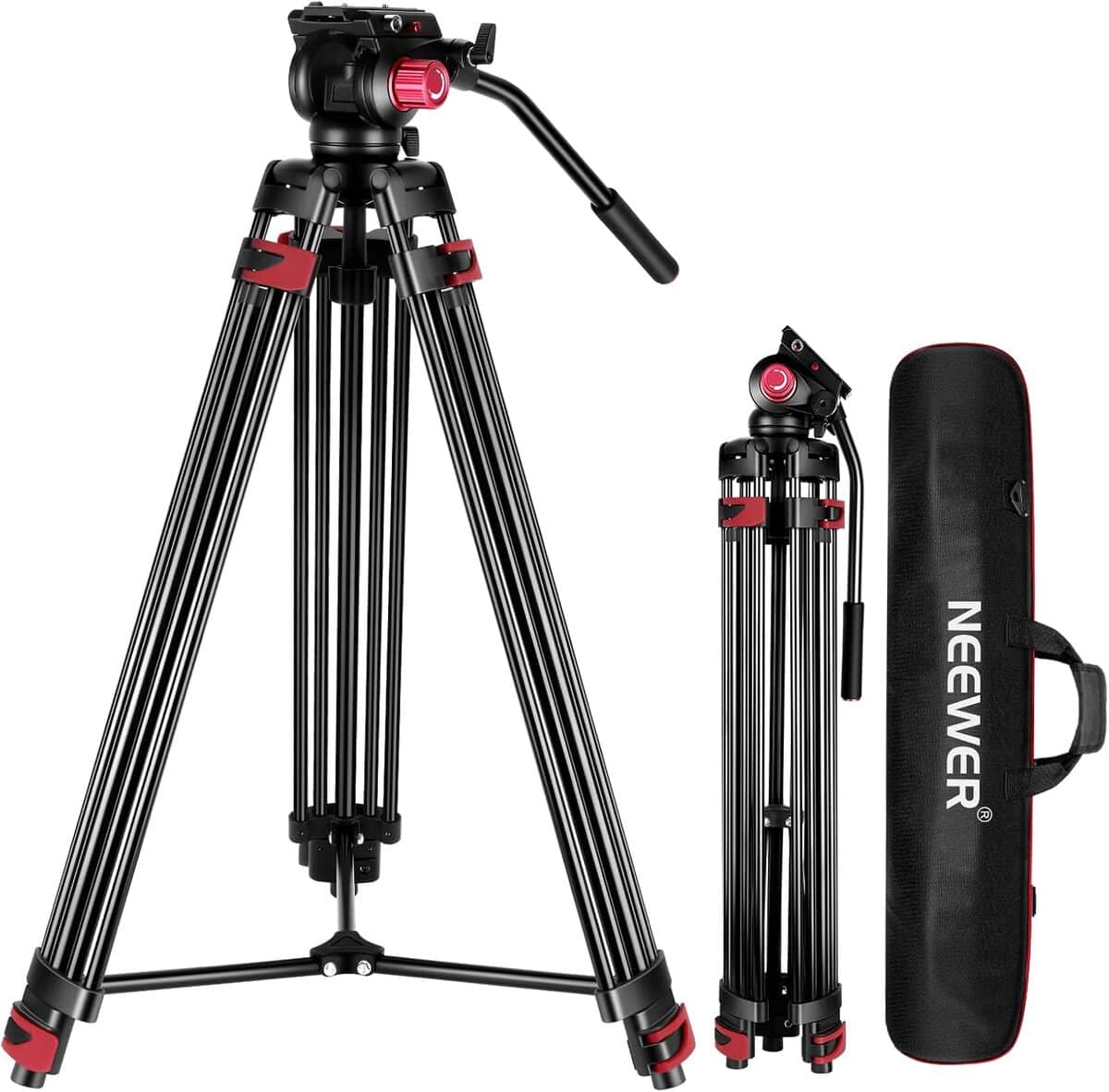 Test : trépied vidéo Neewer 200cm robuste et fluide