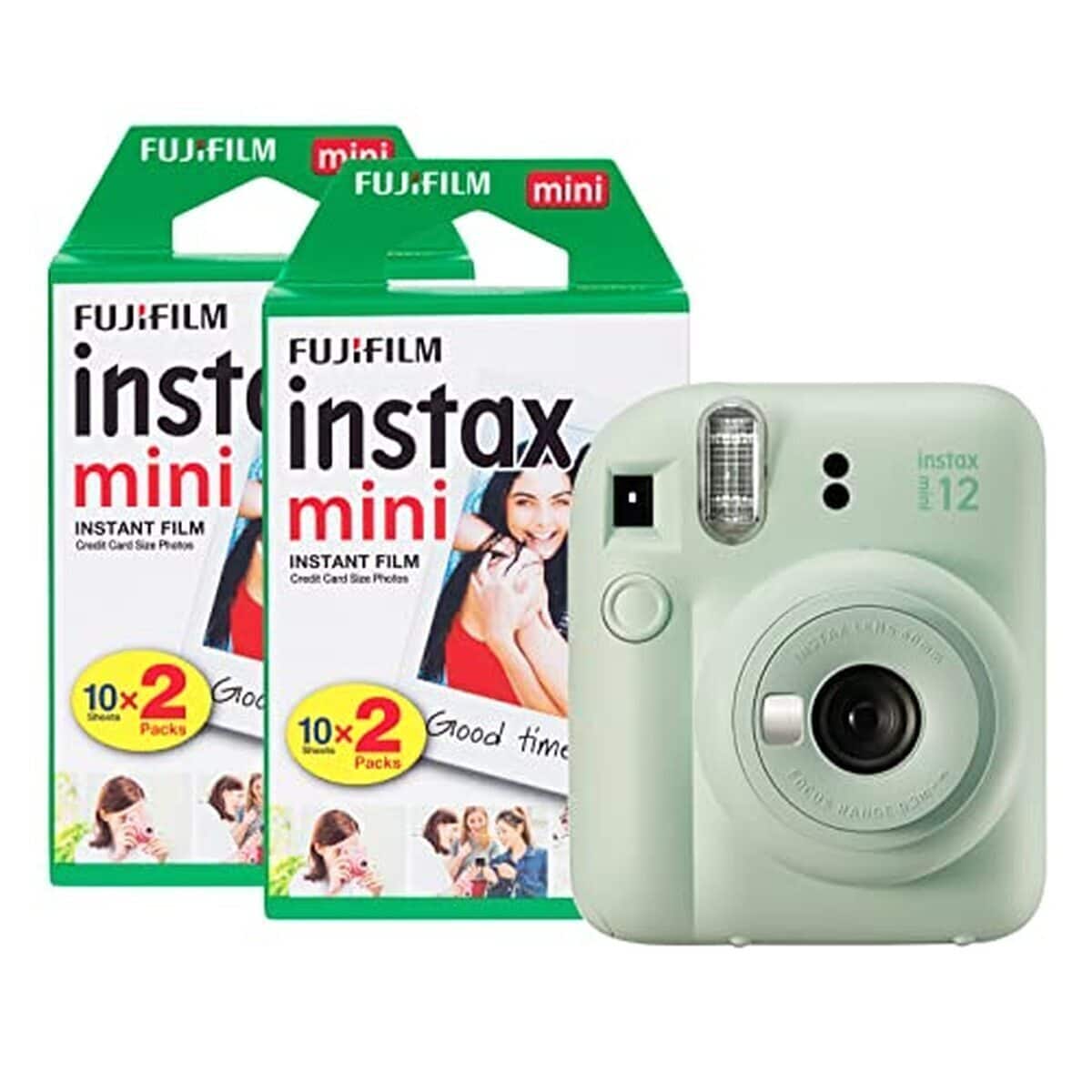 Test du Fujifilm Instax Mini 12 : instantané vert menthe avec 40 pellicules