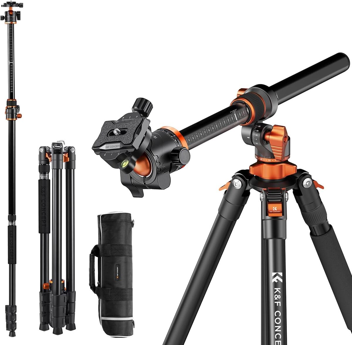 Test du trépied K&F Concept 230CM : polyvalence et stabilité