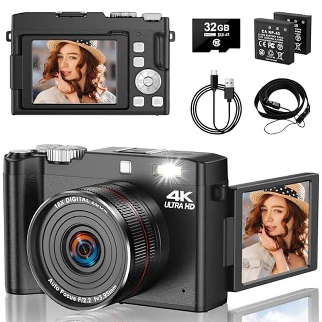 Test : appareil photo numérique 4K 64 MP zoom 18X écran rabattable