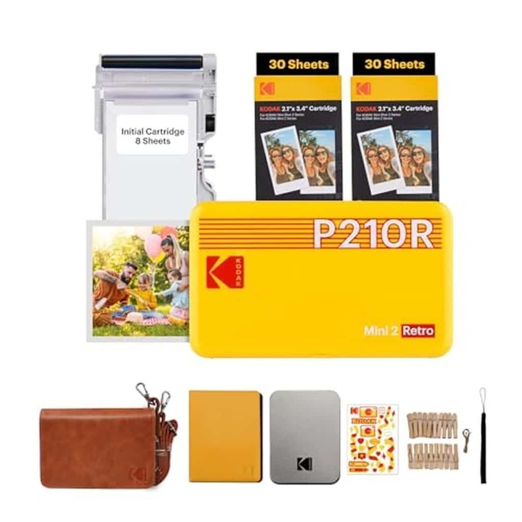 Test : imprimante photo portable KODAK Mini 2 Retro 4PASS jaune