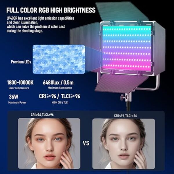 Découvrez notre test détaillé du panneau LED RVB Godox LP400R : performance, fonctionnalités et avis pour vidéos et streaming réussis