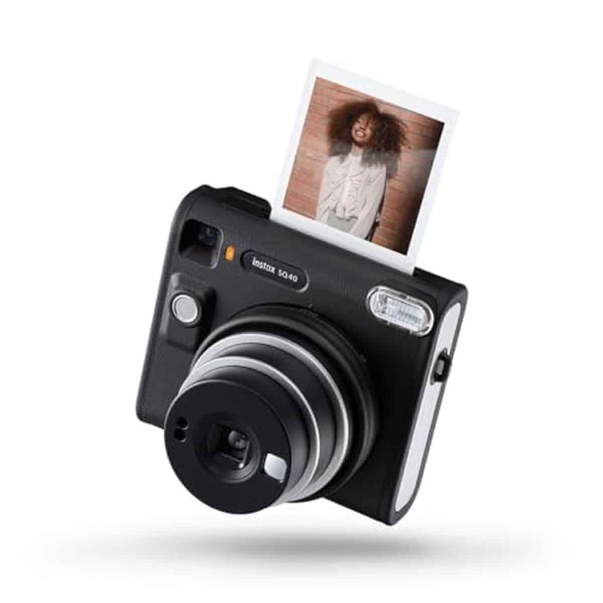 Test : appareil photo instantané Instax SQ40 finition noire texturée