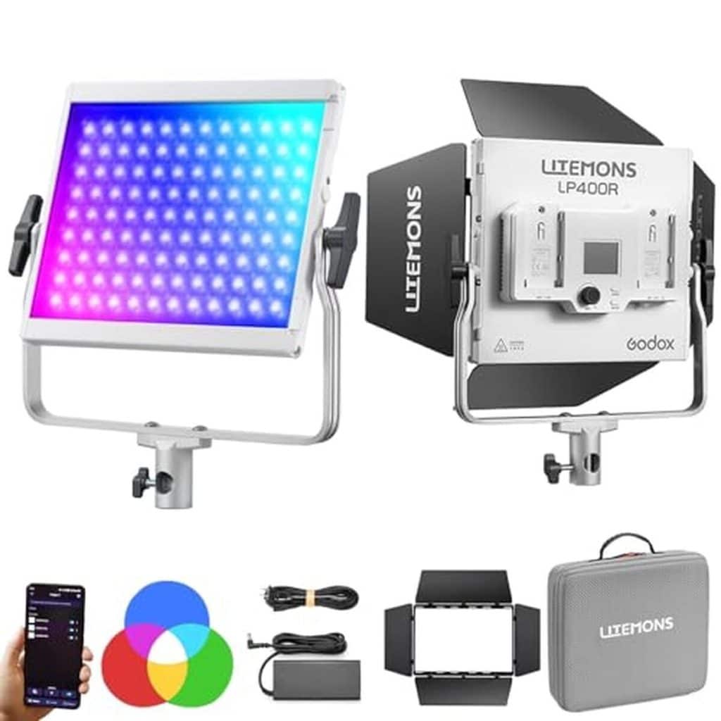 Test : panneau LED RVB Godox LP400R pour vidéos et streaming