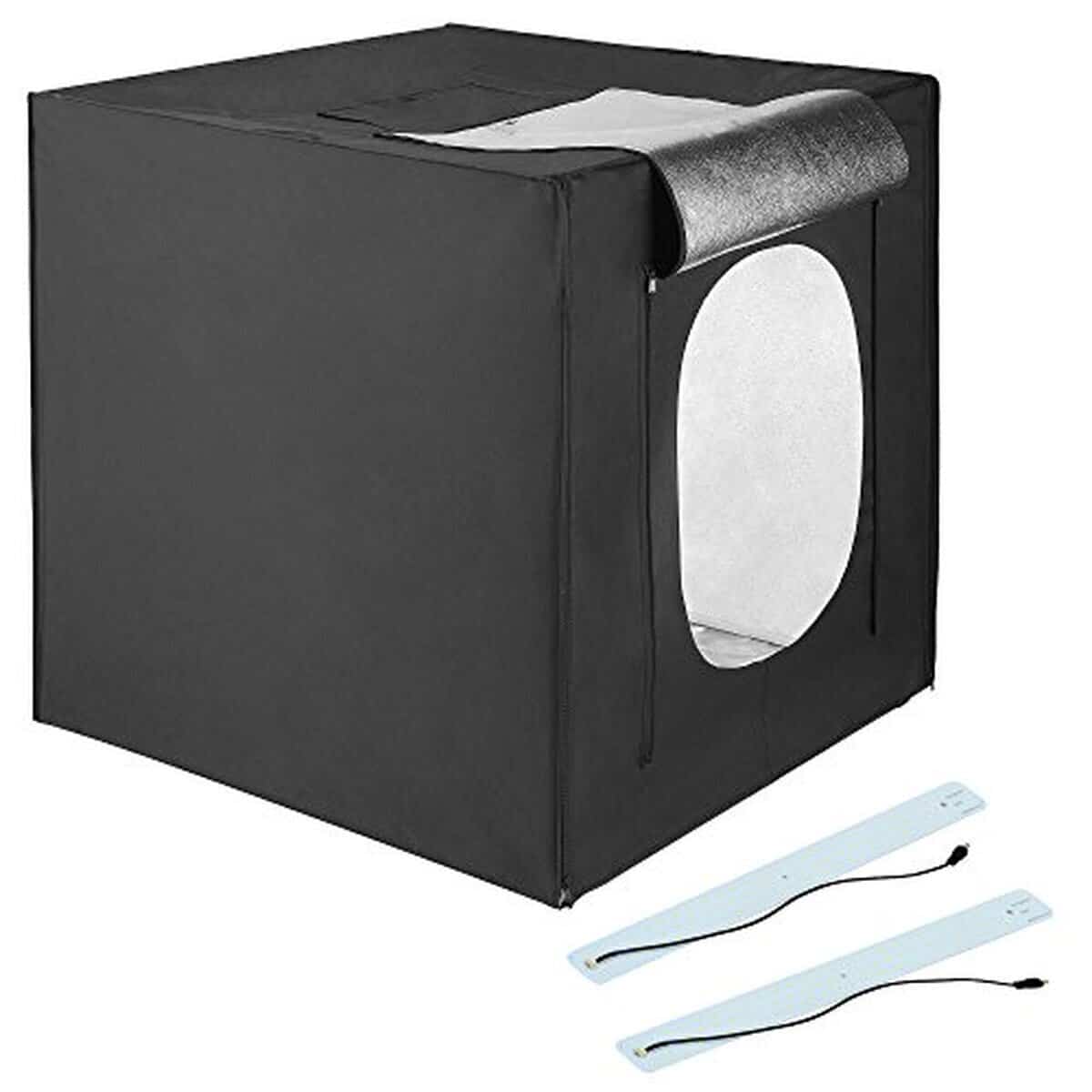 Test : studio photo LED 1095, boîte pro avec 4 toiles