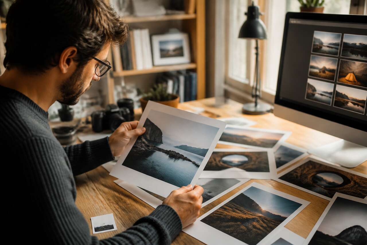 Choisir les images et cadrer pour le format de tirage